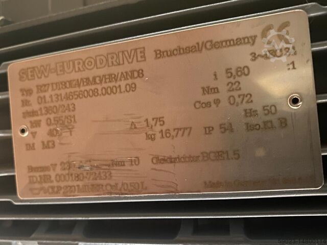 Conveyor belt Vanderlande Gurt -motorsiert