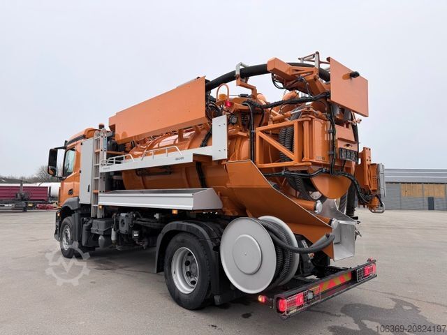 Saugwagen MERCEDES-BENZ Actros 1833 4x2 Bucher FlexLine C60