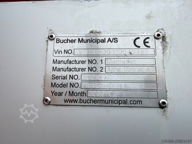 Saugwagen MERCEDES-BENZ Actros 1833 4x2 Bucher FlexLine C60