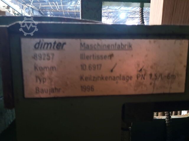Finger jointing line WEINIG Dimter HK200