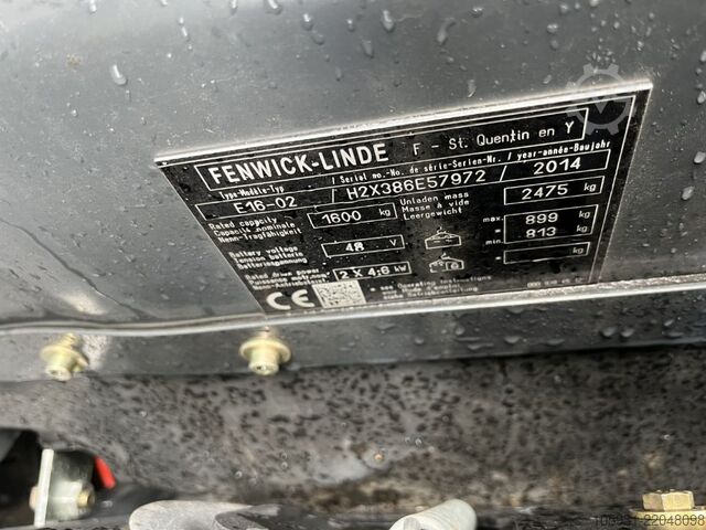 Electric 3-wheel forklift Linde E16-02