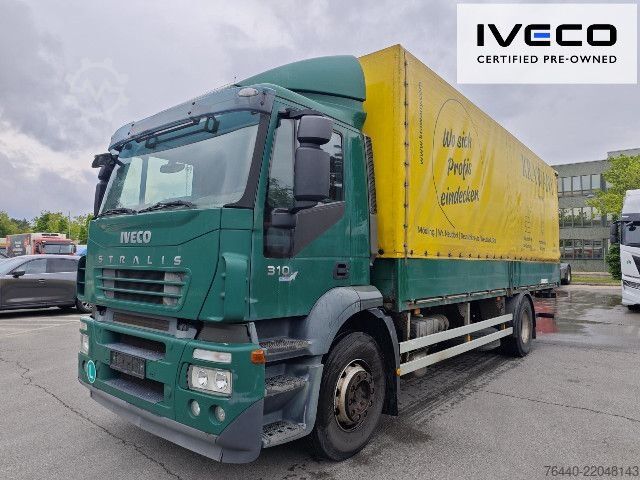 Flatbed truck with tarp IVECO AD190S31/P