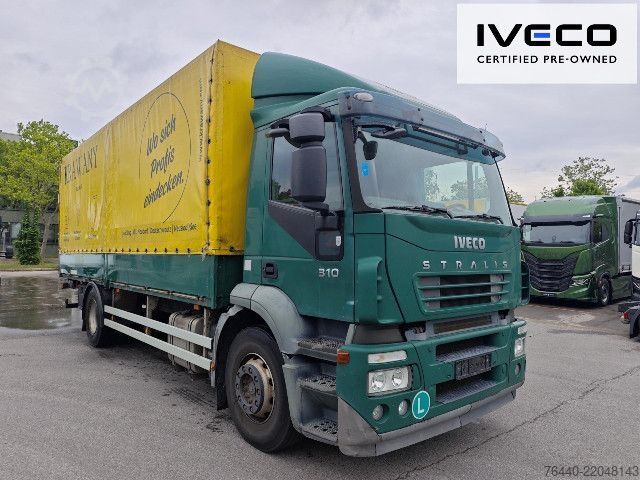 Flatbed truck with tarp IVECO AD190S31/P