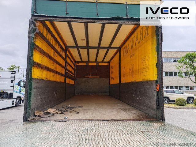 Flatbed truck with tarp IVECO AD190S31/P