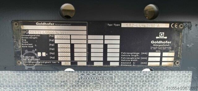 Low loader Goldhofer STZ-L4-42/80A / Teleskop 4.40m / Rampen / Remote