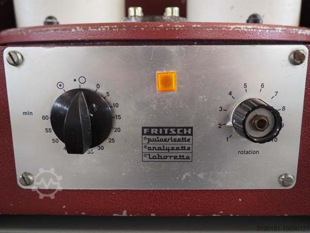 Ball mill with cabinet and accessories Fritsch Pulverisette 05102