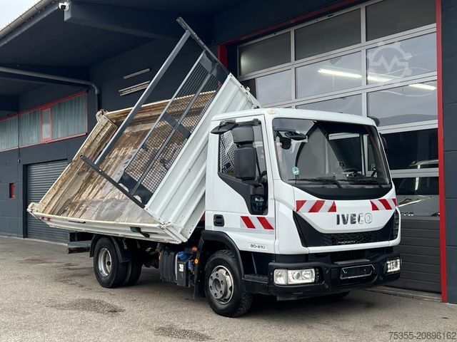 Three-way tipper van IVECO EuroCargo ML80E21 Klima 2x AHK 4,2m Meiller Kipp