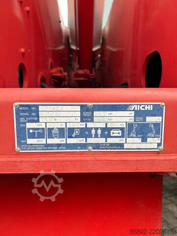 Telescopic work platform Aichi SP 14CJ