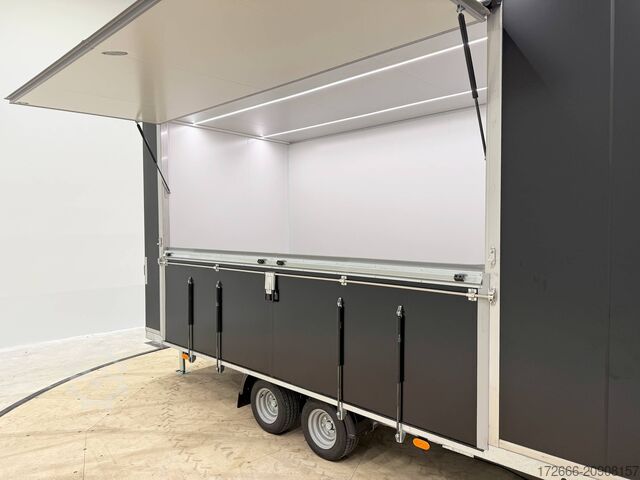 Promotional trailer Vezeko VE 27.46 SP | BLACK | PROMOTION | WERBETAFEL 460X216X235CM 2700KG | VERKAUFSANHÄNGER