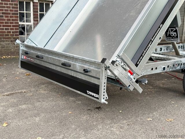 Rear tipper Brian James Trailer TIPPER 526-4020-35-2-12 | PENDELKLAPPE 400X200X30CM 3500KG RÜCKWÄRTSKIPPER | SCHWARZ