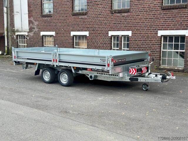 Rear tipper Brian James Trailer TIPPER 526-4020-35-2-12 | PENDELKLAPPE 400X200X30CM 3500KG RÜCKWÄRTSKIPPER | SCHWARZ