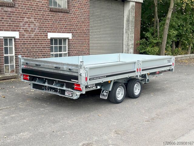 Rear tipper Brian James Trailer TIPPER 526-4020-35-2-12 | PENDELKLAPPE 400X200X30CM 3500KG RÜCKWÄRTSKIPPER | SCHWARZ