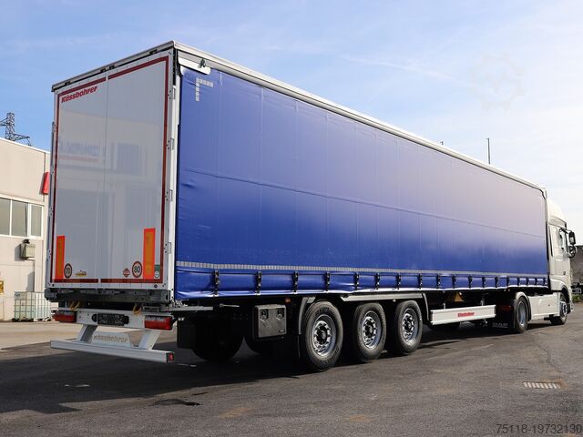 Curtain side semi-trailer Kässbohrer CENTINA FRANCESE