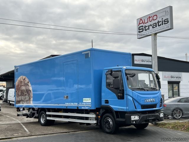 Box truck IVECO EC ML120E21/P CNG Erdgas Klima 7,2m Koff LBW+Tür