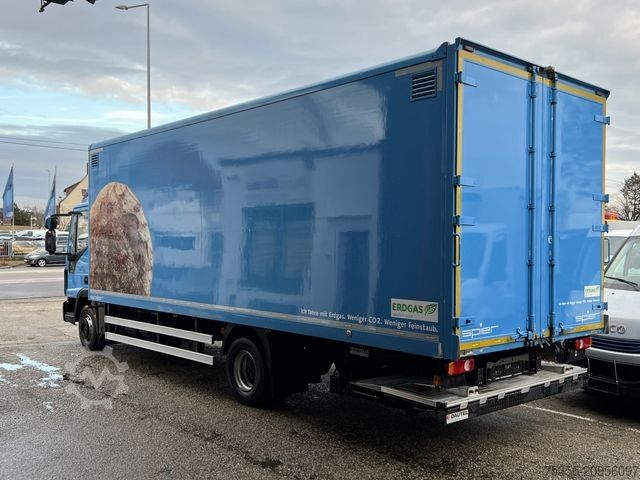 Box truck IVECO EC ML120E21/P CNG Erdgas Klima 7,2m Koff LBW+Tür