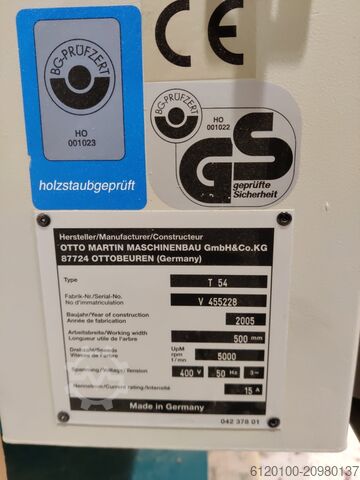 Surface planer Martin T54