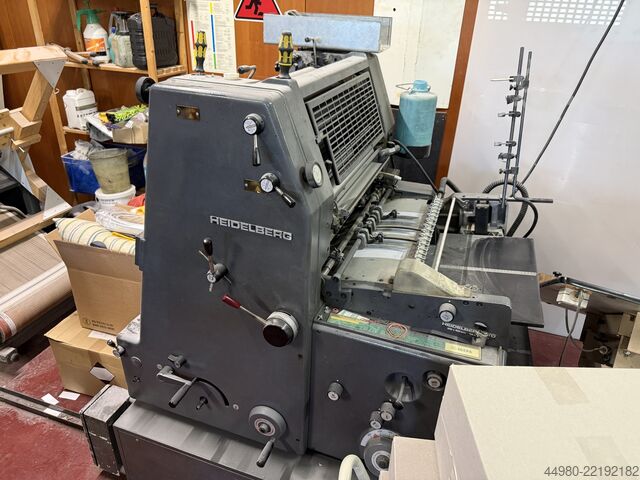 Druckmaschine mit Inline-Lackiersystem Heidelberg GTO 52 + +KVE + ADNOS