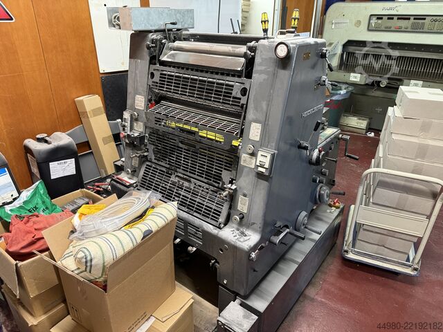 Druckmaschine mit Inline-Lackiersystem Heidelberg GTO 52 + +KVE + ADNOS