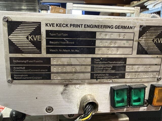 Druckmaschine mit Inline-Lackiersystem Heidelberg GTO 52 + +KVE + ADNOS