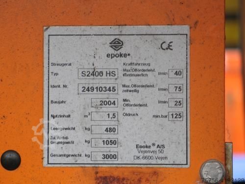 Van  S 2400 Streuer