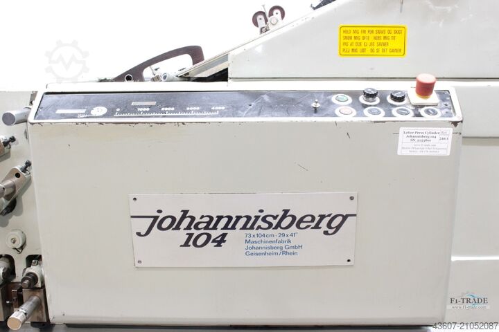 Buchdruckzylinder / Letter Press Cylidner Johannisberg 104