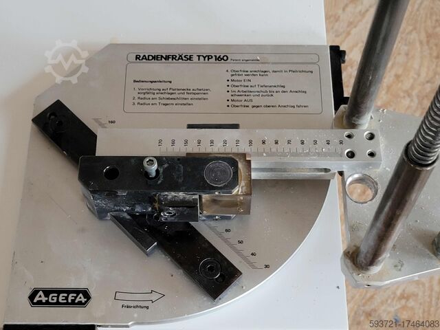 Radius and round arch cutter set AGEFA