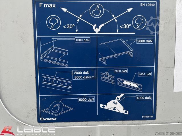 Auflieger mit Pritsche & Plane KRONE SD*Tautliner*Liftachse*BPW Disc*Code XL*