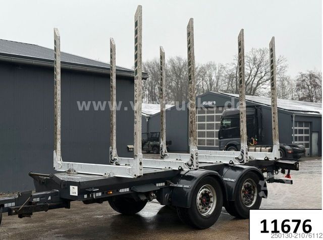 Holztransport Anhänger  Janzen System T19 Tandemachsen