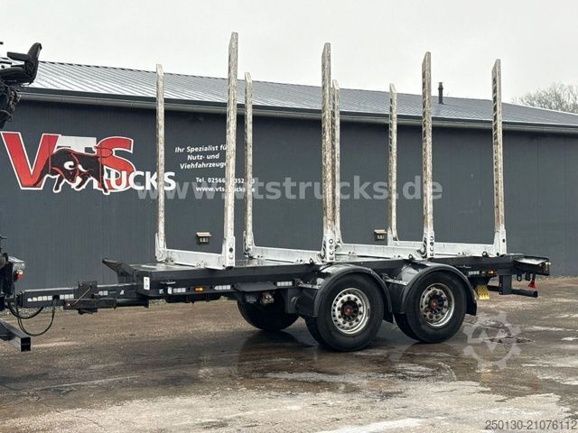 Holztransport Anhänger  Janzen System T19 Tandemachsen