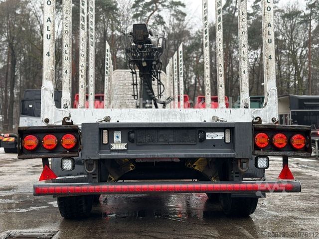 Holztransport Anhänger  Janzen System T19 Tandemachsen