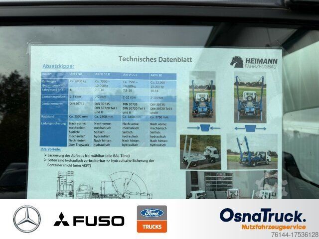 Skip truck FUSO 9C18e 