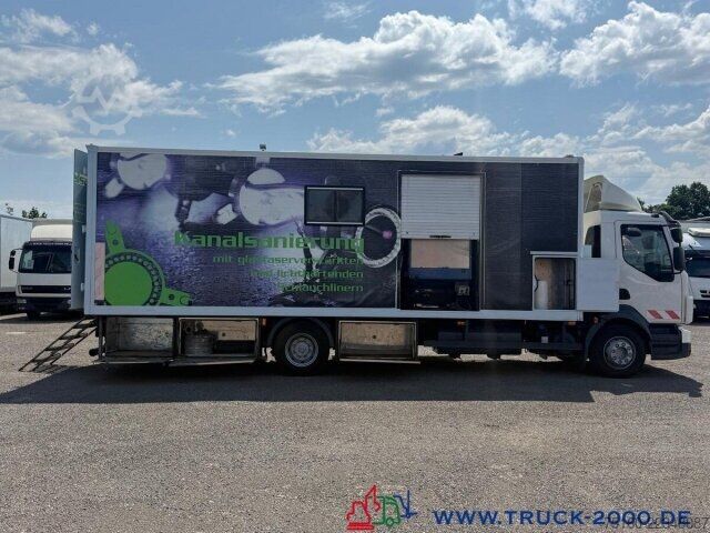 Vacuum tank truck Volvo 240 Kanalasanierer Komperessor Generator Reline
