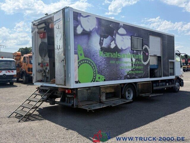 Vacuum tank truck Volvo 240 Kanalasanierer Komperessor Generator Reline