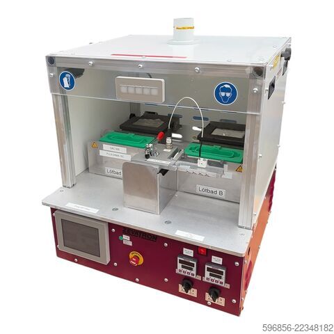 ZEVATRON HTT 75/300 – automatic soldering station with two crucibles ZEVATRON HTT 75/300 – automatyczne stanowisko lutownicze z dwoma tyglami ZEVATRON HTT 75/300 – automatyczne stanowisko lutownicze z dwoma tyglami