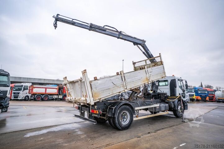 Tipper with crane RENAULT PREMIUM 320+HIAB 112+2EXT