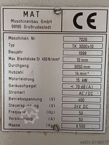 Hydraulische Tafelschere Hera TK  3000 / 10