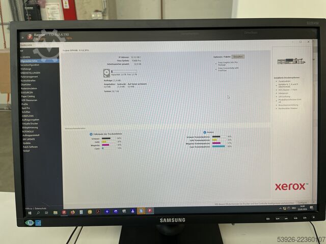 Digital print machine Xerox Versant 4100 Press incl. Finisher, Paper Deck