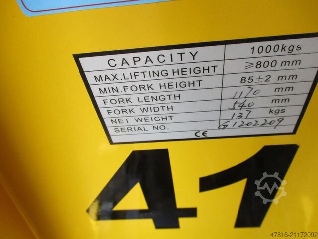 High lifting pallet truck Totallifter Scissorlift