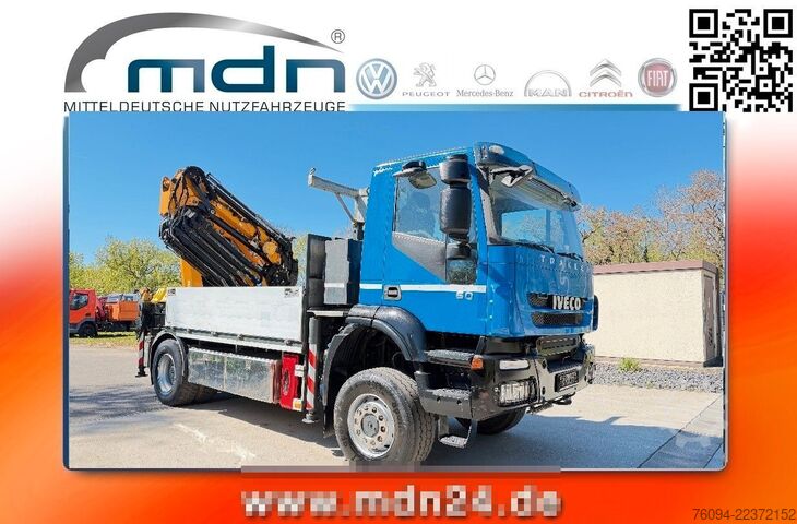 Truck mounted crane IVECO Trakker 360 4x4 Pritsche Kran 27m AHK