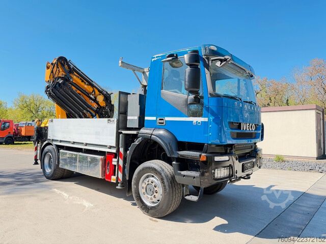 Truck mounted crane IVECO Trakker 360 4x4 Pritsche Kran 27m AHK