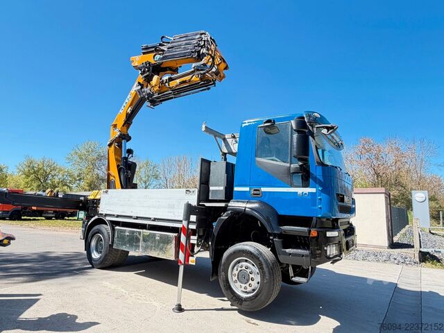 Truck mounted crane IVECO Trakker 360 4x4 Pritsche Kran 27m AHK