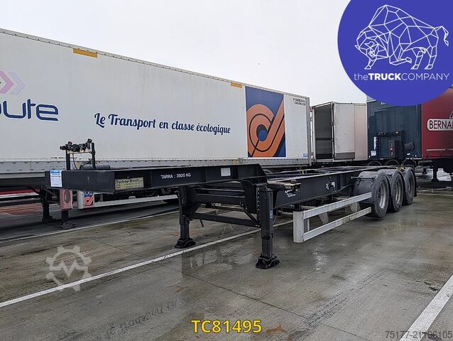 Containertransport Turbos Hoet Tank chassis Gooseneck