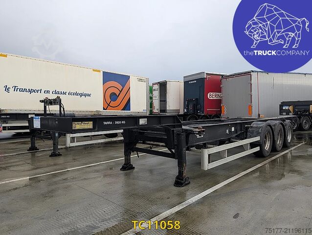Containertransport Turbos Hoet Tank chassis Gooseneck
