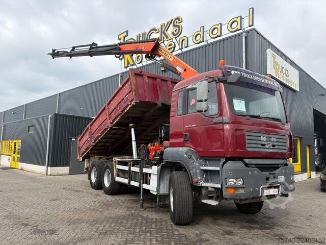 Crane MAN TGA 33.390 + 6x4 + PK15002 + TIPPER + MANUAL + ...