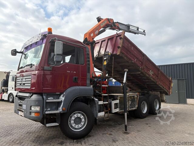 Crane MAN TGA 33.390 + 6x4 + PK15002 + TIPPER + MANUAL + ...