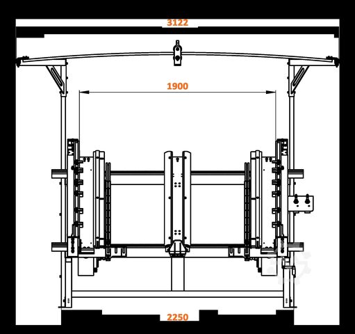 Pallet nailing machine PT-1900 Pneumatico PT-1900
