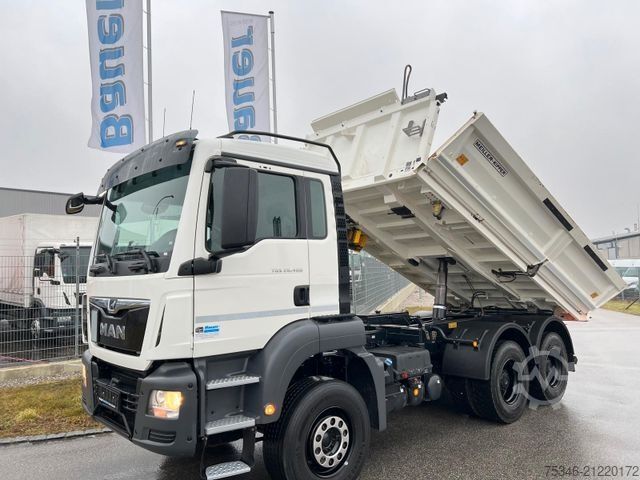 Dreiseitenkipper LKW MAN TGS /26.460/ 6x4/Bordmatik/Klima/Nur 128 tkm/Top