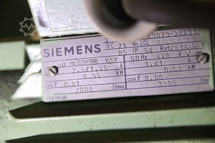 Tobacco cutting machine prototype Sagemüller 8 Messer, mit Schleifeinrichtung