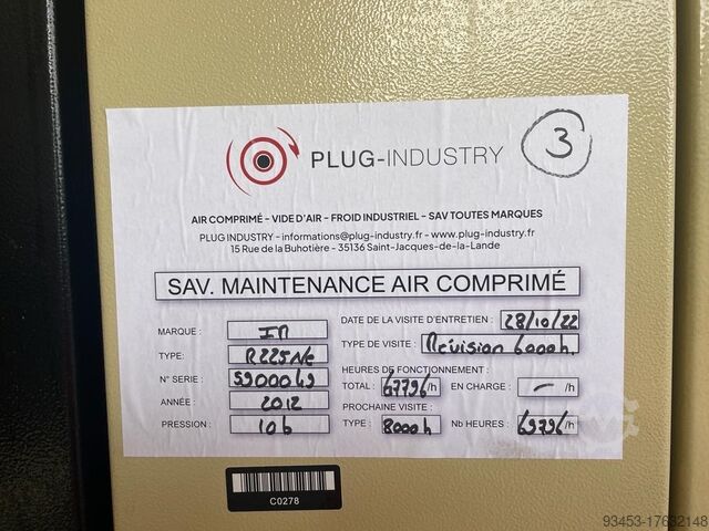 Ingersoll Rand screw compressor Ingersoll-Rand R 225 NE