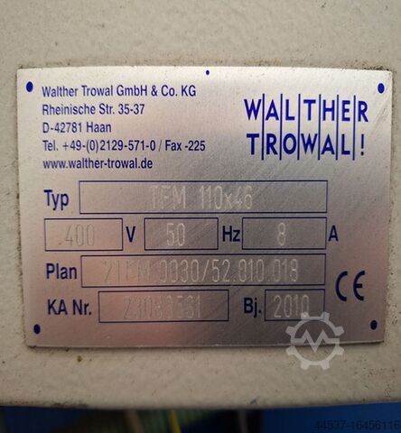 Gleitschleifanlage Walther Trowal TFM 110x46